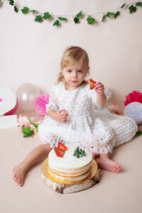 narozeninové focení cake smash Hana Tučková