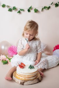 narozeninové focení cake smash Hana Tučková