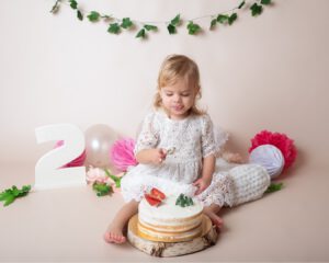 narozeninové focení cake smash Hana Tučková