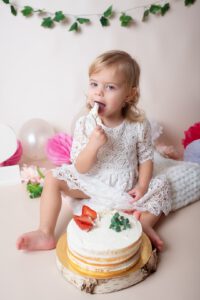 narozeninové focení cake smash Hana Tučková