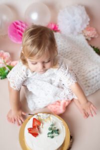narozeninové focení cake smash Hana Tučková